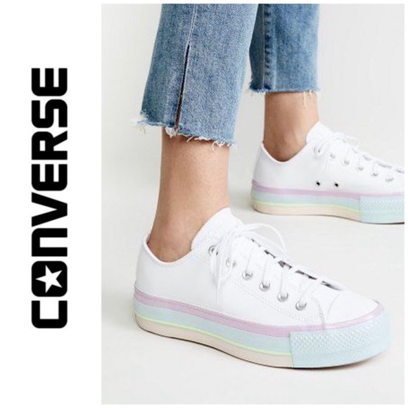Converse Shoes - Converse Chuck Taylor All Star Lift Glossy Midsole Ox Sneakers, 6